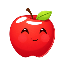 Red apple illustration